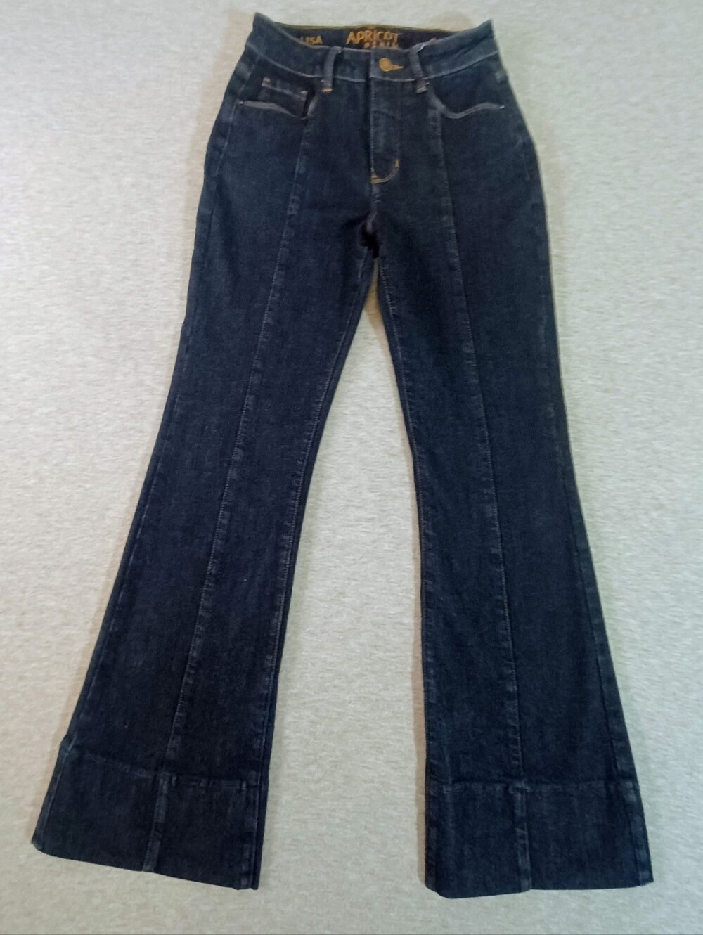APRICOT Women's Size 26 Regular Dark Blue Flare High-Rise Jeans - Picture 2 of 9